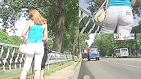 Chick in Bermuda shorts | watch  HD candid cam xxx movie for free