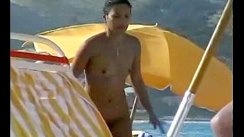 Filipina girl shows her nude body in this beach voyeur movie | watch  HD candid camera sex video for free