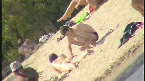 College nudist sluts on hidden beach voyeur (fake) vid | watch  HD spy camera sex movie for free