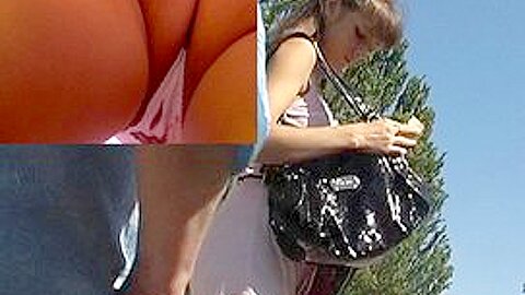Chrisom chick upskirt (fake) | watch  HD spy camera sex video for free
