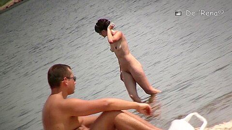 Voyeur (fake) beach shots of amateur people sunbathing nude | watch  HD spy cam xxx video for free