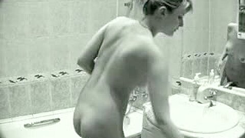 Shower voyeur (fake) video of a gorgeous blonde chick | watch  HD voyeur camera porn video for free