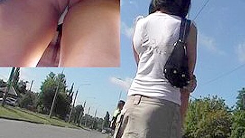 Monthly flux upskirt (fake) | watch  HD hidden camera porn video for free