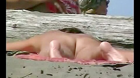 A voyeur catches a husband spanking his naked wife on the beach | watch  HD voyeur camera xxx video for free
